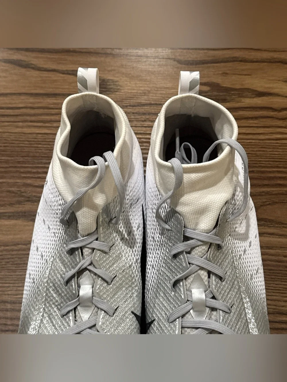 Size 14 Nike Vapor Untouchable Pro 3 Football Cleats White Silver 917165-112